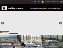 Tablet Screenshot of meijerwonen.nl